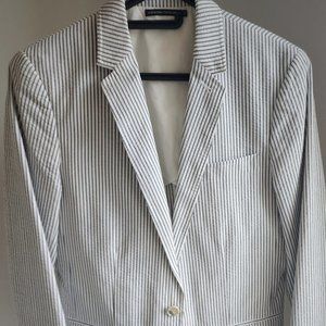 Mens Club Monaco Seersucker Jacket
